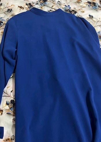 Mavi Uzun Kollu Kadın Tunik - Görsel 4