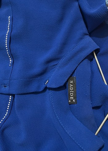 Mavi Uzun Kollu Kadın Tunik - Görsel 6