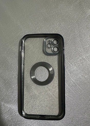 İphone 11 Düğmeli Siyah Gri Gotik Telefon Kılıfı - Görsel 2