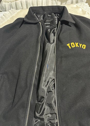 Bershka Oversize Siyah Fermuarlı Street Wear Erkek Ceket - Görsel 2