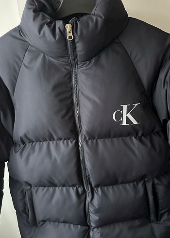 cK Lacivert Yüksek Yakalı Erkek Mont - Görsel 5