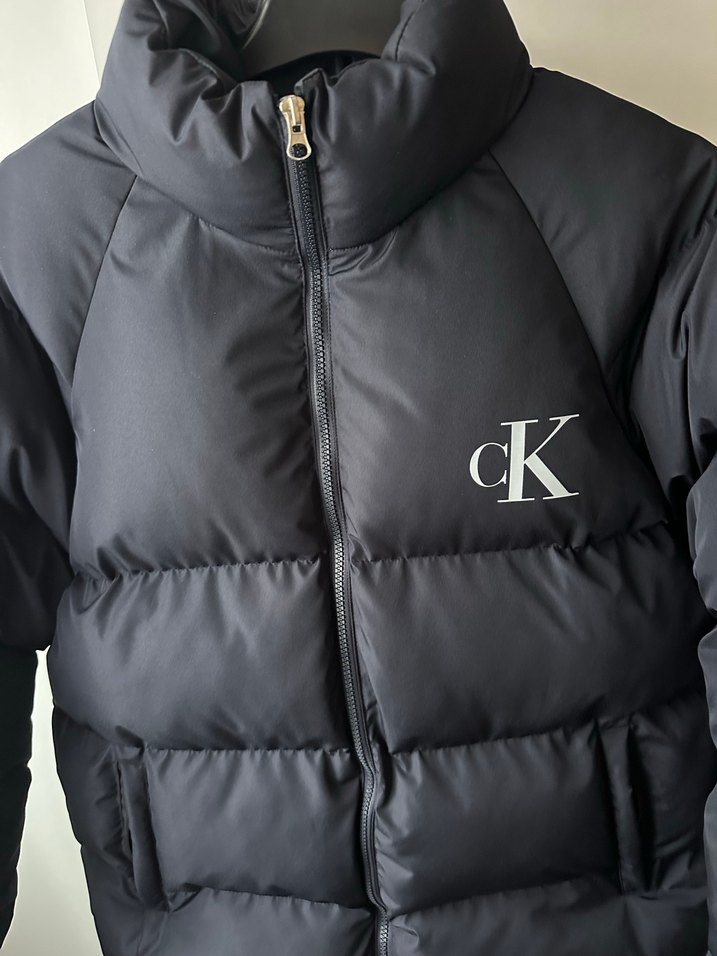 cK Lacivert Yüksek Yakalı Erkek Mont - Görsel 5