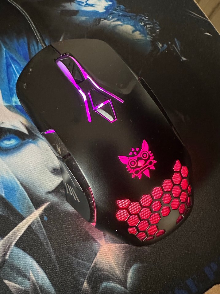 Onikuma Renkli LED ışıklı çok renkli oyun faresi - Görsel 3