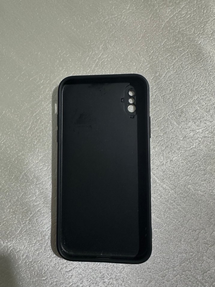 İPhone XS Koyu Siyah Street Wear Telefon Kılıfı Velcro - Görsel 2