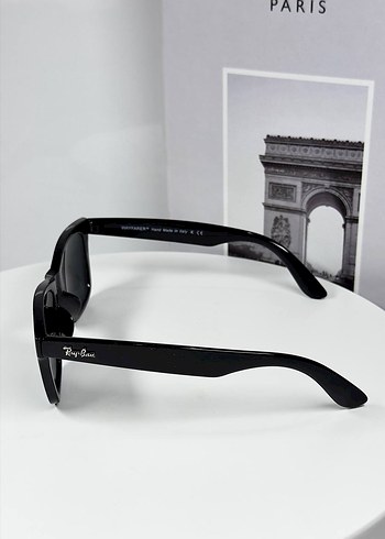 Siyah Parlak Ray-Ban Kadın Güneş Gözlüğü - Görsel 3