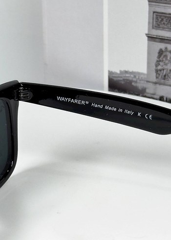 Siyah Parlak Ray-Ban Kadın Güneş Gözlüğü - Görsel 6