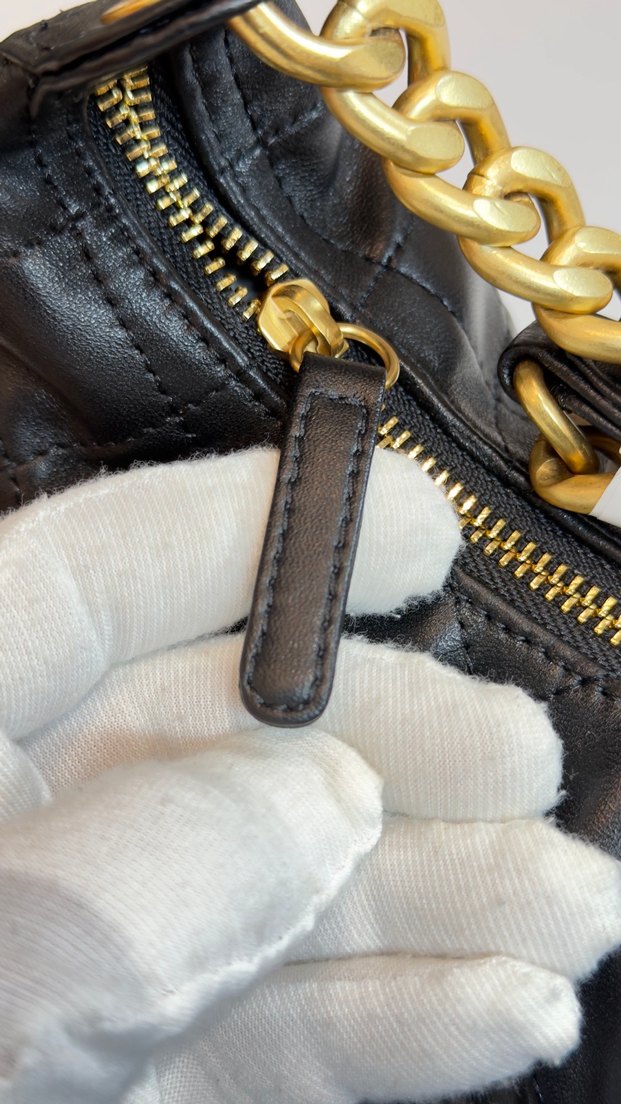 Kemerli Siyah Chanel Kadın Deri Çanta - Görsel 5