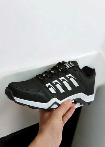 kışlık tereks Siyah Renkli Bağcıklı Erkek Spor Ayakkabı - Görsel 2