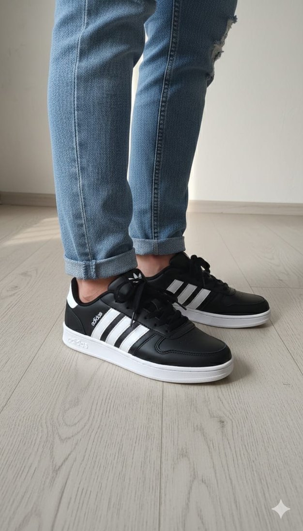 Adidas Neo Siyah Spor Ayakkabı - Adidas - Görsel 2