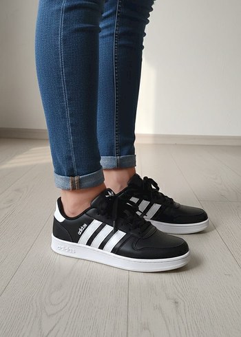 adidas Neo Siyah Spor Ayakkabı Velcro Detaylı - Görsel 2