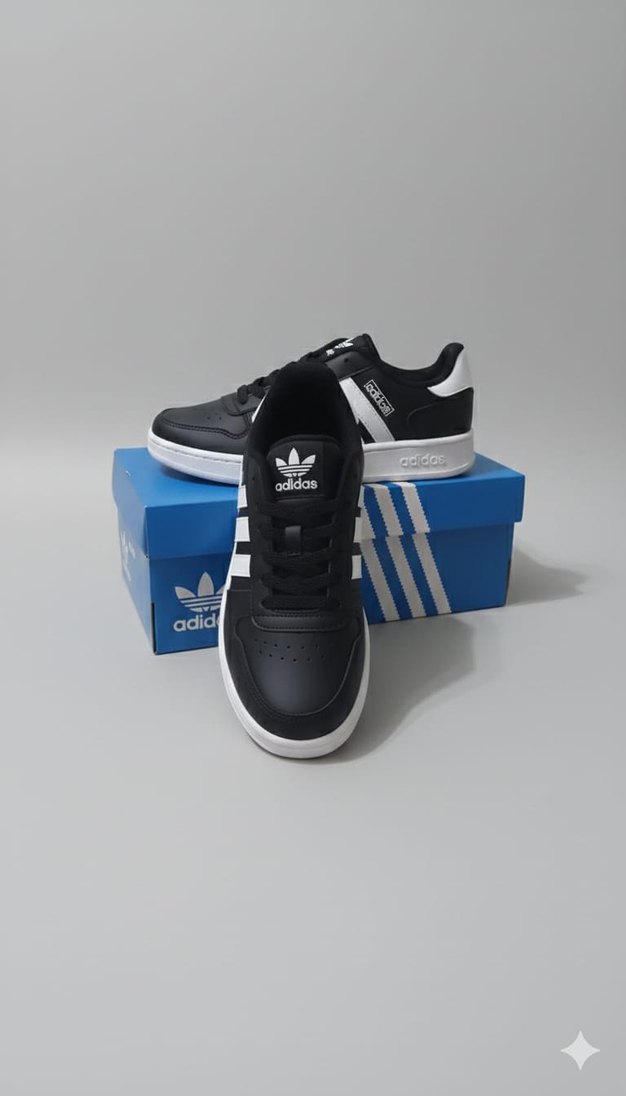 Adidas Neo Siyah Beyaz Erkek Spor Ayakkabı - Görsel 4