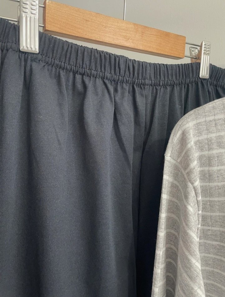 Düğmeli Gri Nakışlı Erkek Pijama Üstü - Görsel 3