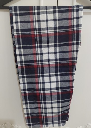 Unisex Çok Renkli Ekose Alt Pijama - Görsel 3