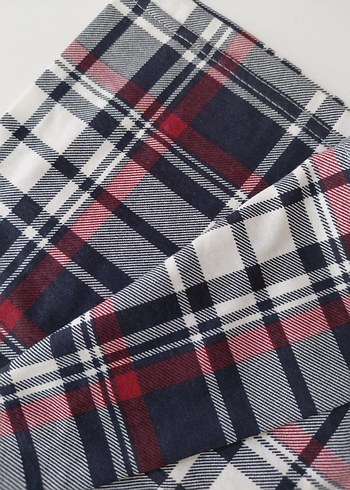 Unisex Çok Renkli Ekose Alt Pijama - Görsel 2