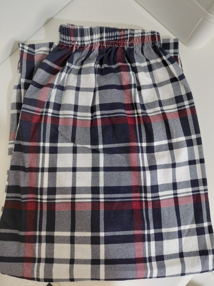 Unisex Çok Renkli Ekose Alt Pijama - Görsel 5