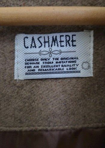 Düğmeli Bej Yün Erkek Kaban - Görsel 4