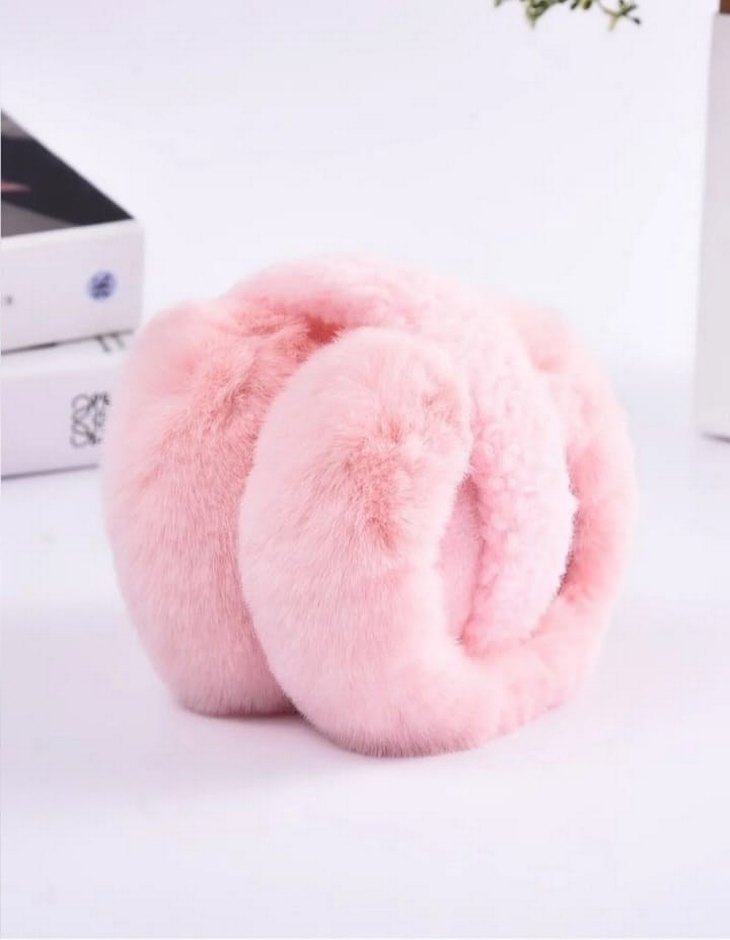 Pembe Kürklü Kulaklık - Görsel 2