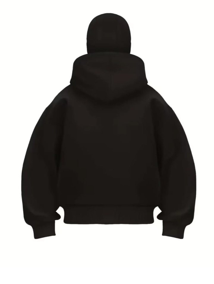 Kar Maskeli Ninja Unisex Sweatshirt Hırka 2 iplik kalın polar - Görsel 3