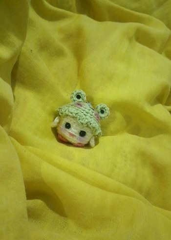 Renkli Örgü Civciv Anahtarlık - Görsel 3