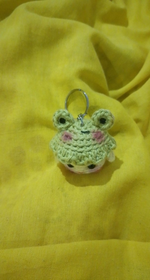 Renkli Örgü Civciv Anahtarlık - Görsel 2