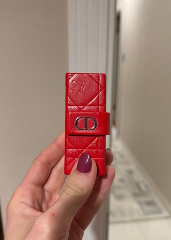 Dior Kirmizi Kapitone Mini Cuzdan