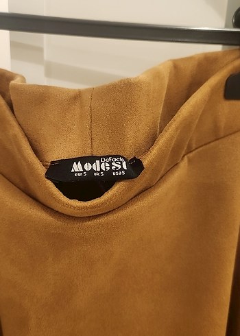 Bej Süet Kadın Uzun Etek - Görsel 3