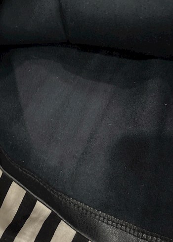 Kemerli Siyah Deri Mini Etek - Görsel 3