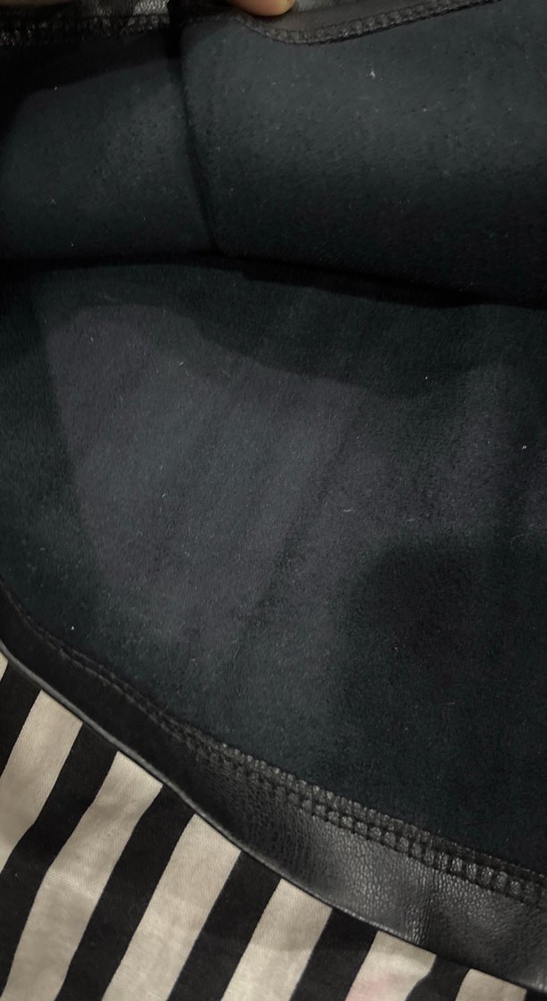 Kemerli Siyah Deri Mini Etek - Görsel 3