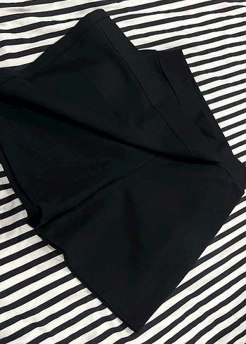 Kadın Siyah Mini Etek Pilili - Görsel 2