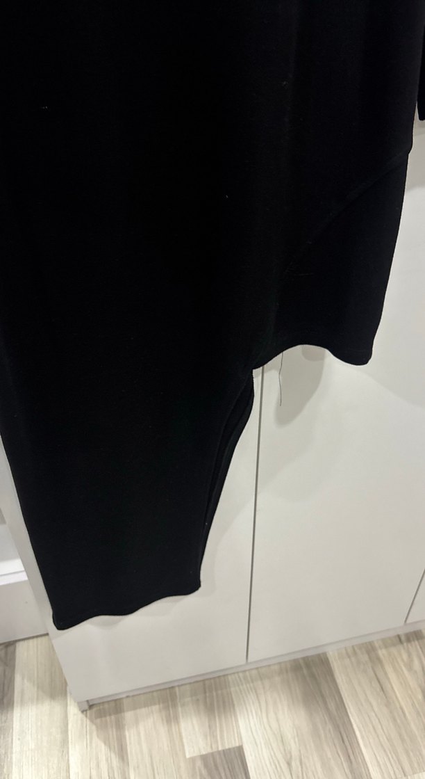 Uzun Kollu Siyah Uzun Elbise - Görsel 2