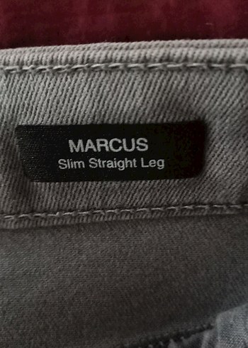 Gri Kadın Denim Pantolon Normal Boy - Görsel 3