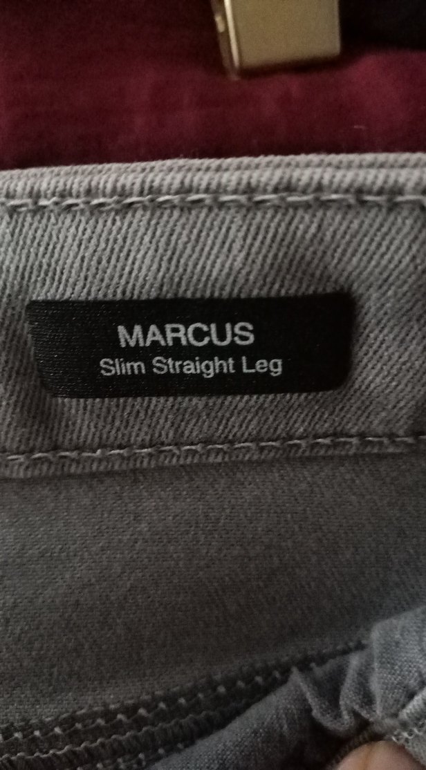 Gri Kadın Denim Pantolon Normal Boy - Görsel 3