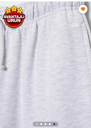 Gri Kadın Rahat Kesim Pamuklu Eşofman Altı - Görsel 2
