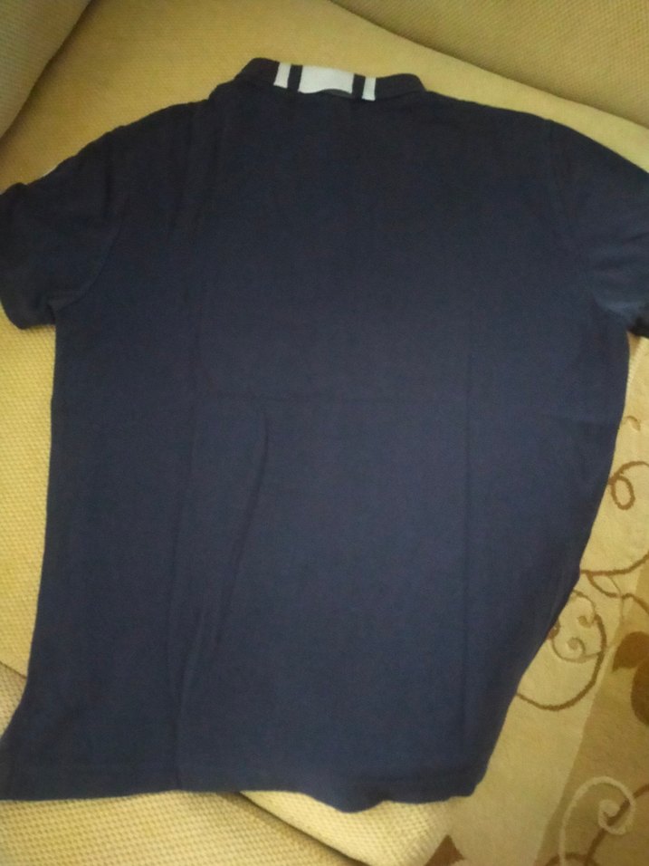 Lacivert Baskılı Erkek Polo Tişört - Görsel 4