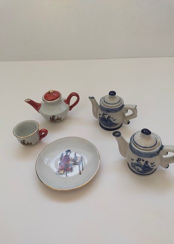 Dekoratif Renkli Minyatür Çaydanlık Seti - Görsel 2