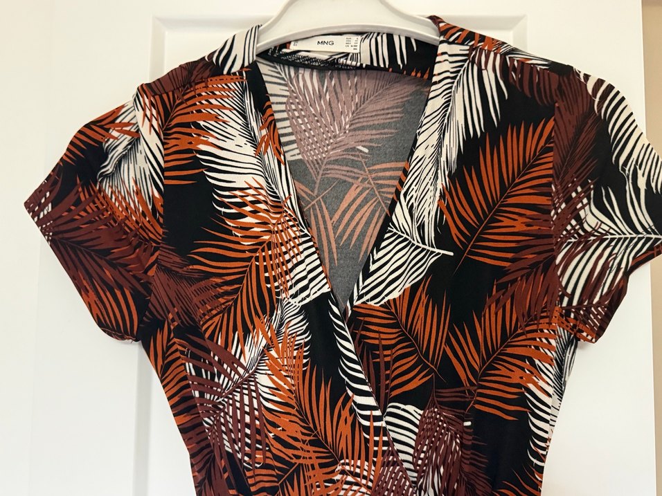 Mango marka V Yakalı Uzun Tulum - Görsel 2