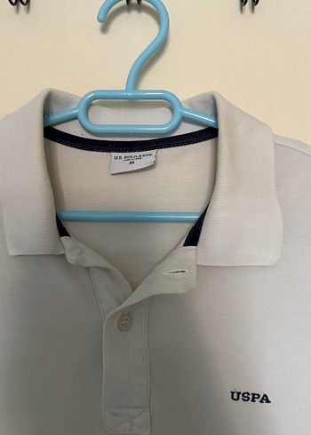 Erkek Beyaz Kısa Kollu Polo Yaka Tişört - Görsel 3