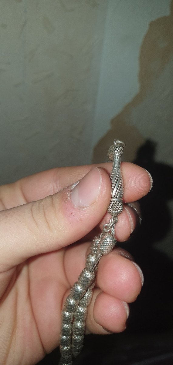gümüş tesbih - Görsel 4