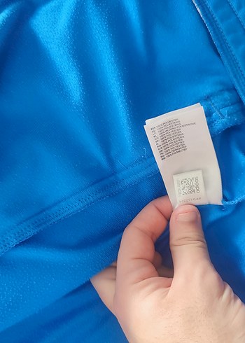 adidas orijinal Mavi Fermuarlı Erkek Eşofman Üstü - Görsel 3