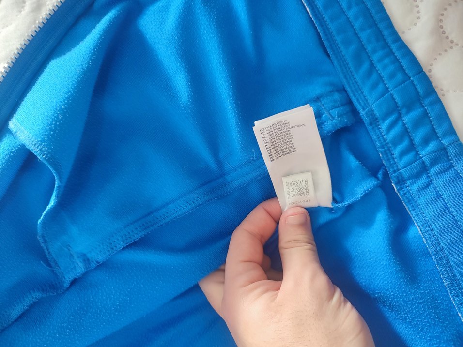 adidas orijinal Mavi Fermuarlı Erkek Eşofman Üstü - Görsel 3