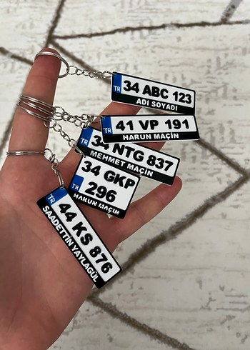 Plakalı Anahtarlık İsime özel - Görsel 2