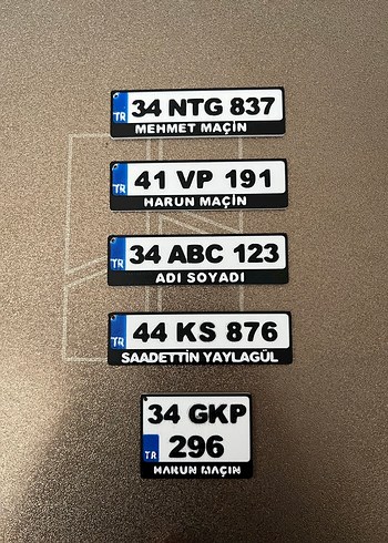 Plakalı Anahtarlık İsime özel - Görsel 3