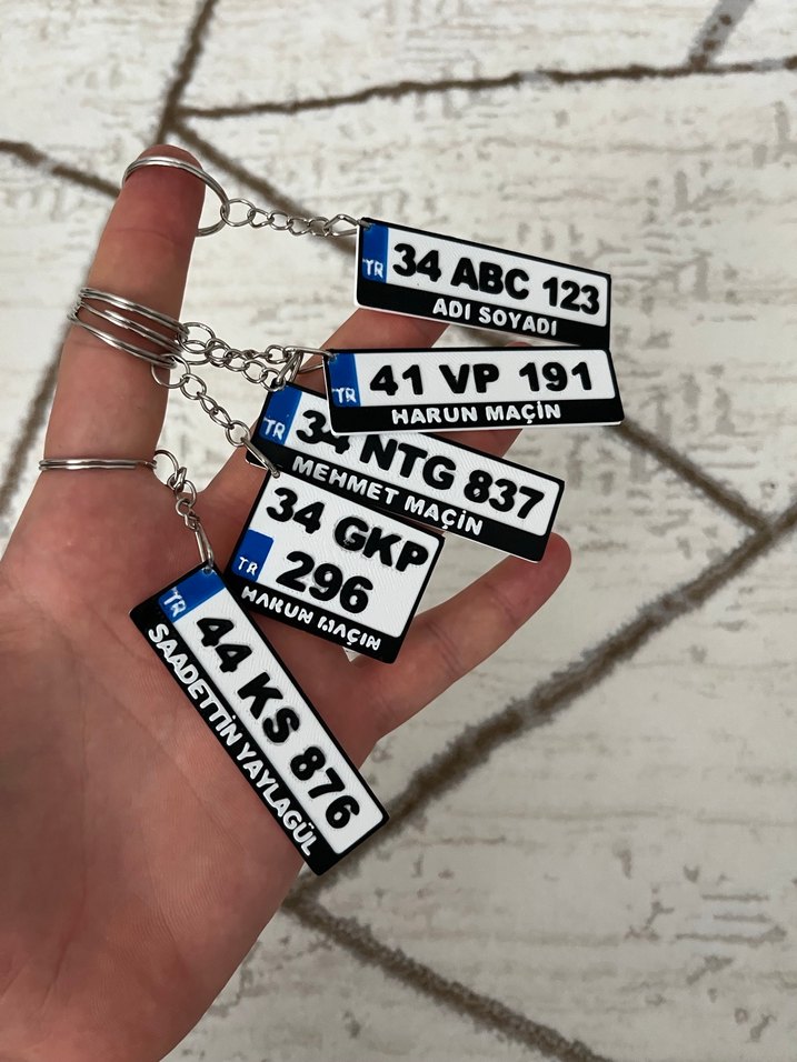 Plakalı Anahtarlık İsime özel - Görsel 2