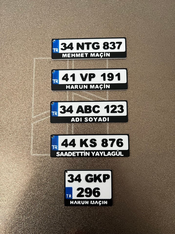 Plakalı Anahtarlık İsime özel - Görsel 3