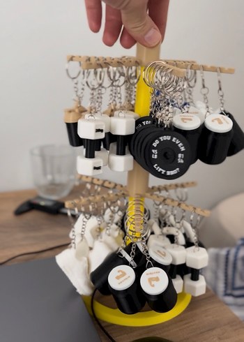 Renkli Püsküllü Kadın Anahtarlık - Görsel 3