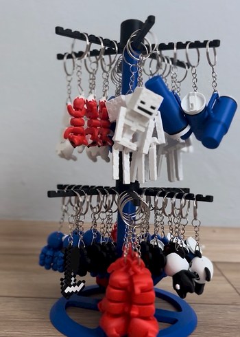 Renkli Püsküllü Kadın Anahtarlık - Görsel 2