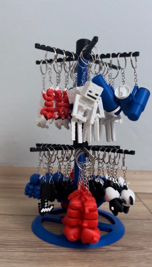 Renkli Püsküllü Kadın Anahtarlık - Görsel 2