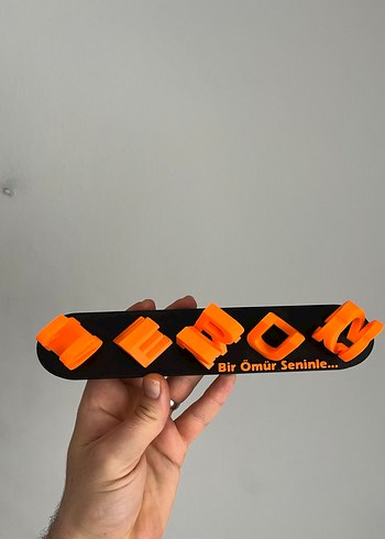 Sevgililer gününe Özel çift isimlik hediyesi 23x4 cm - Görsel 5