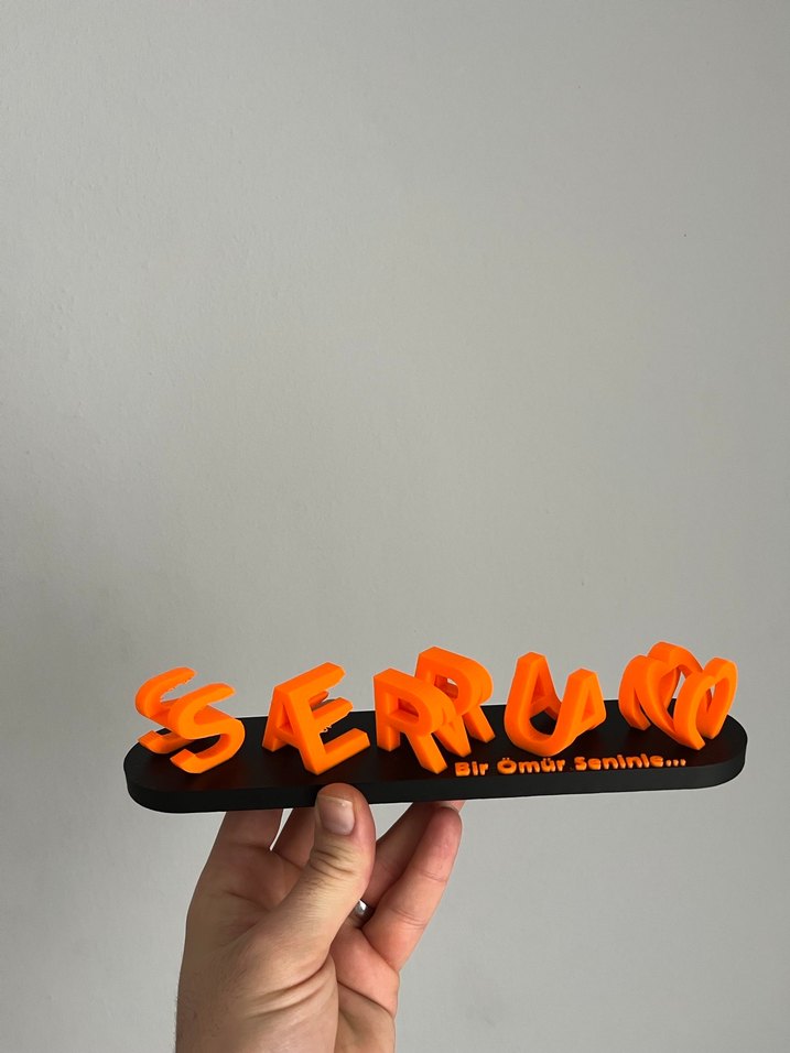 Sevgililer gününe Özel çift isimlik hediyesi 23x4 cm - Görsel 4