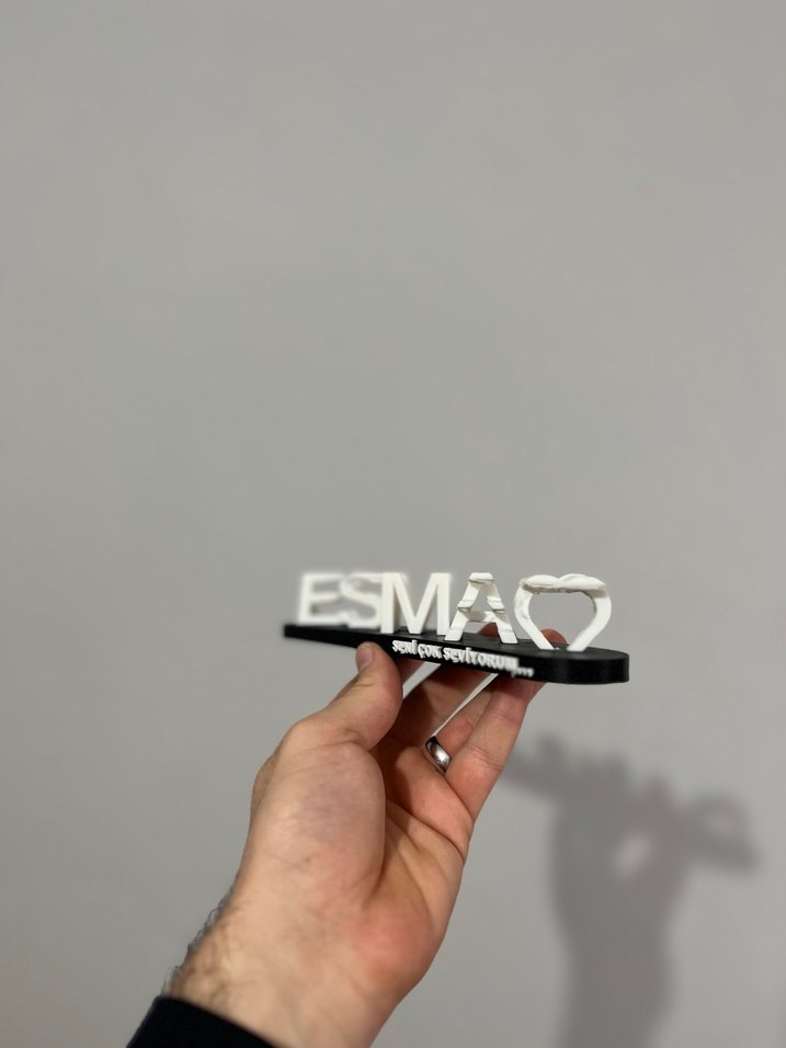 Sevgililer gününe Özel çift isimlik hediyesi 23x4 cm - Görsel 2